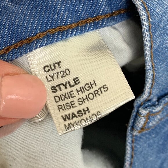 Reformation Jeans Dixie High Rise Shorts - Button Fly - Size 28 - Picture 6 of 7